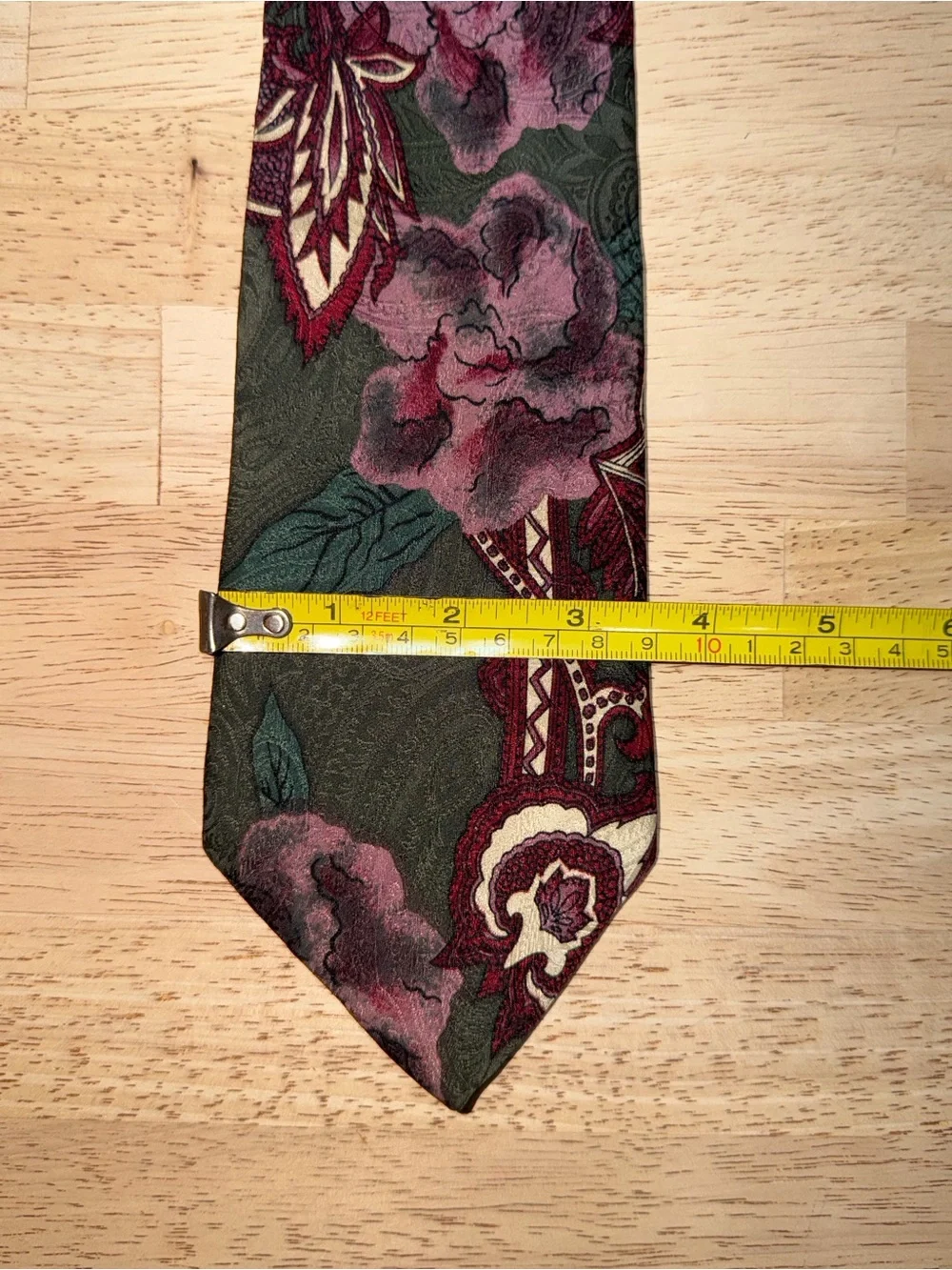 VINTAGE Polo Ralph Lauren 100% Silk USA Made Floral Paisley Necktie Multicolor